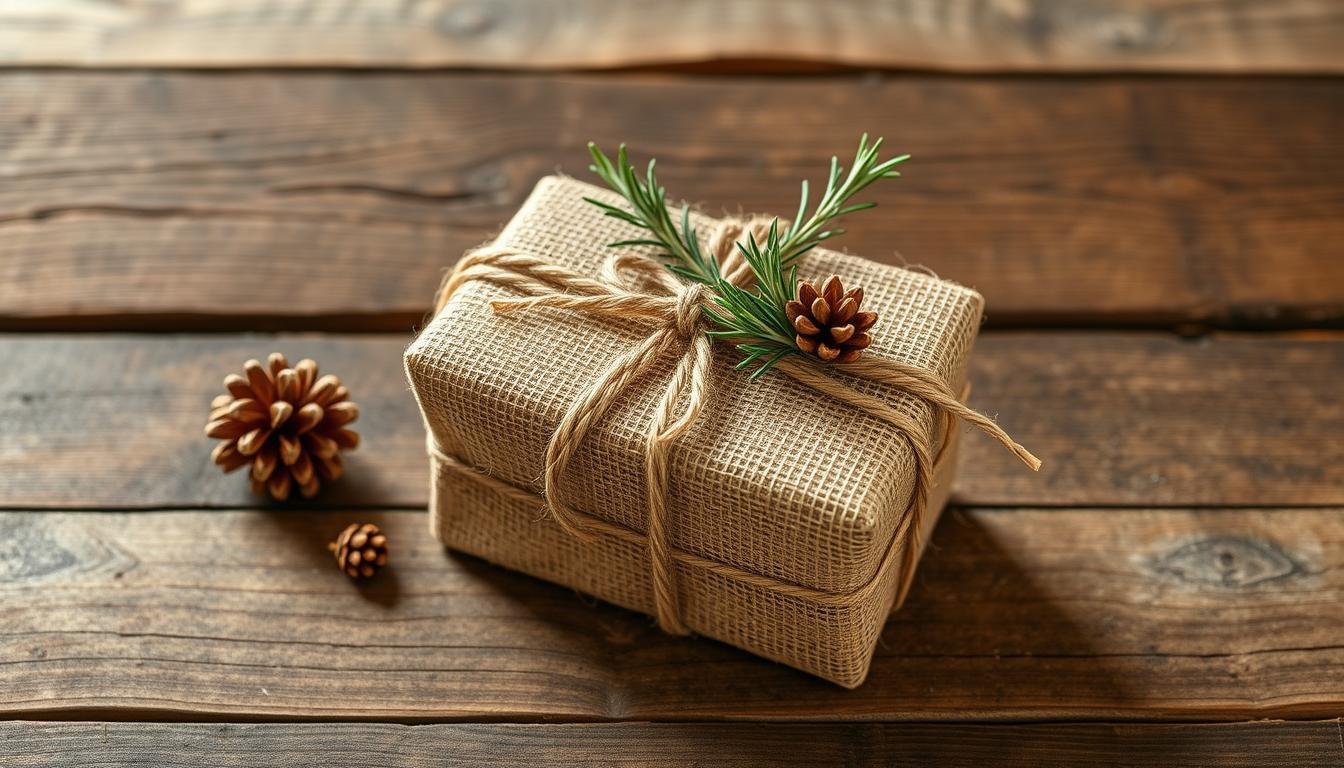 Geldgeschenk mit Naturmaterialien verpacken