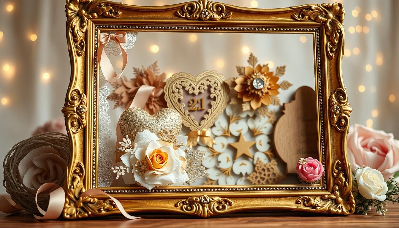 Kreative goldene Hochzeit Bastelprojekte