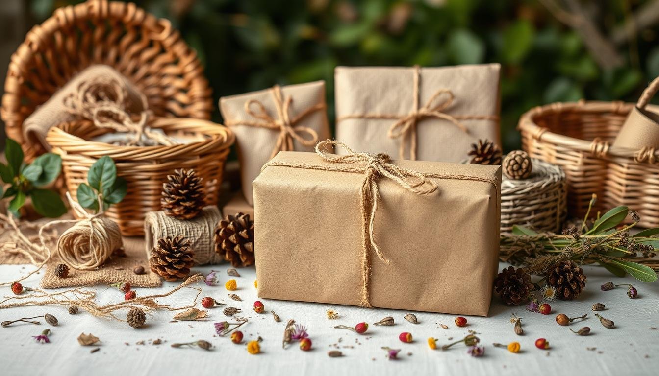 geschenke nachhaltig verpacken mit natürlichen materialien