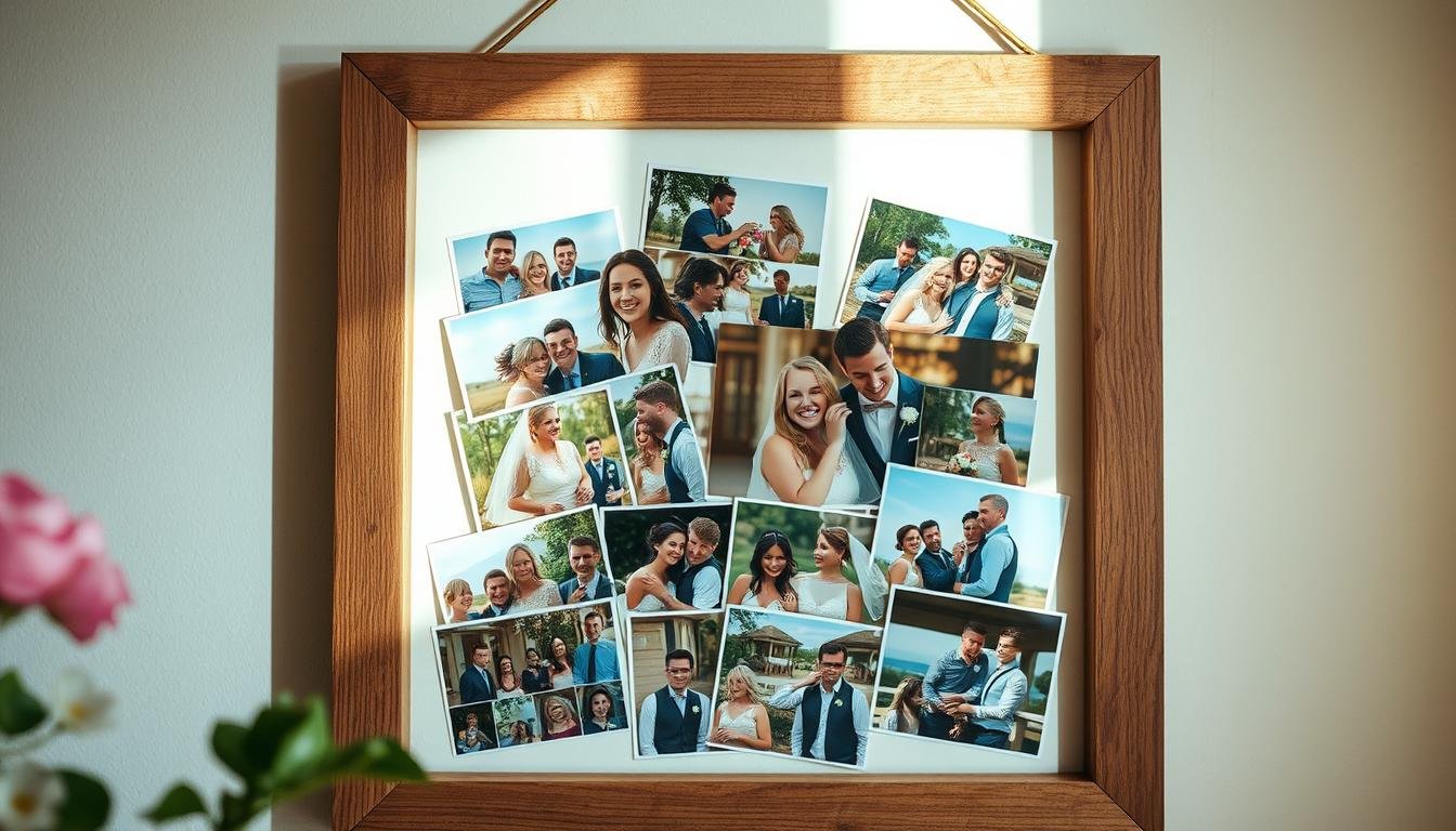 originelle hochzeitsgeschenke DIY Fotocollage