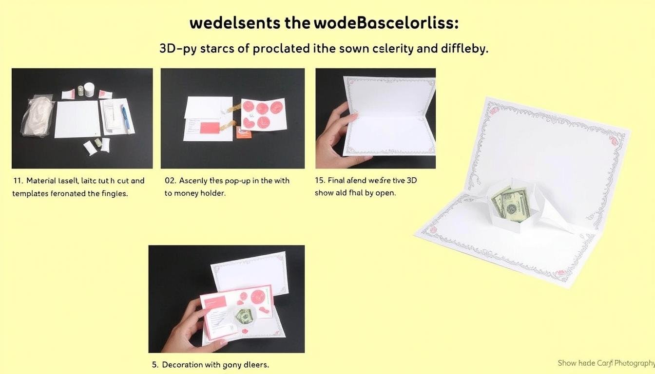 3D Popup-Karte für Geldgeschenke zur Hochzeit 3D Popup-Karte für Geldgeschenke zur Hochzeit