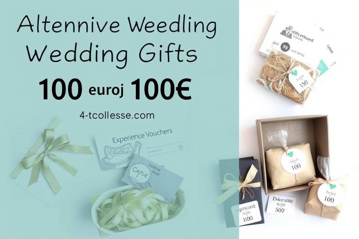 Alternative Geschenkideen im Wert von etwa 100 Euro für eine Hochzeit