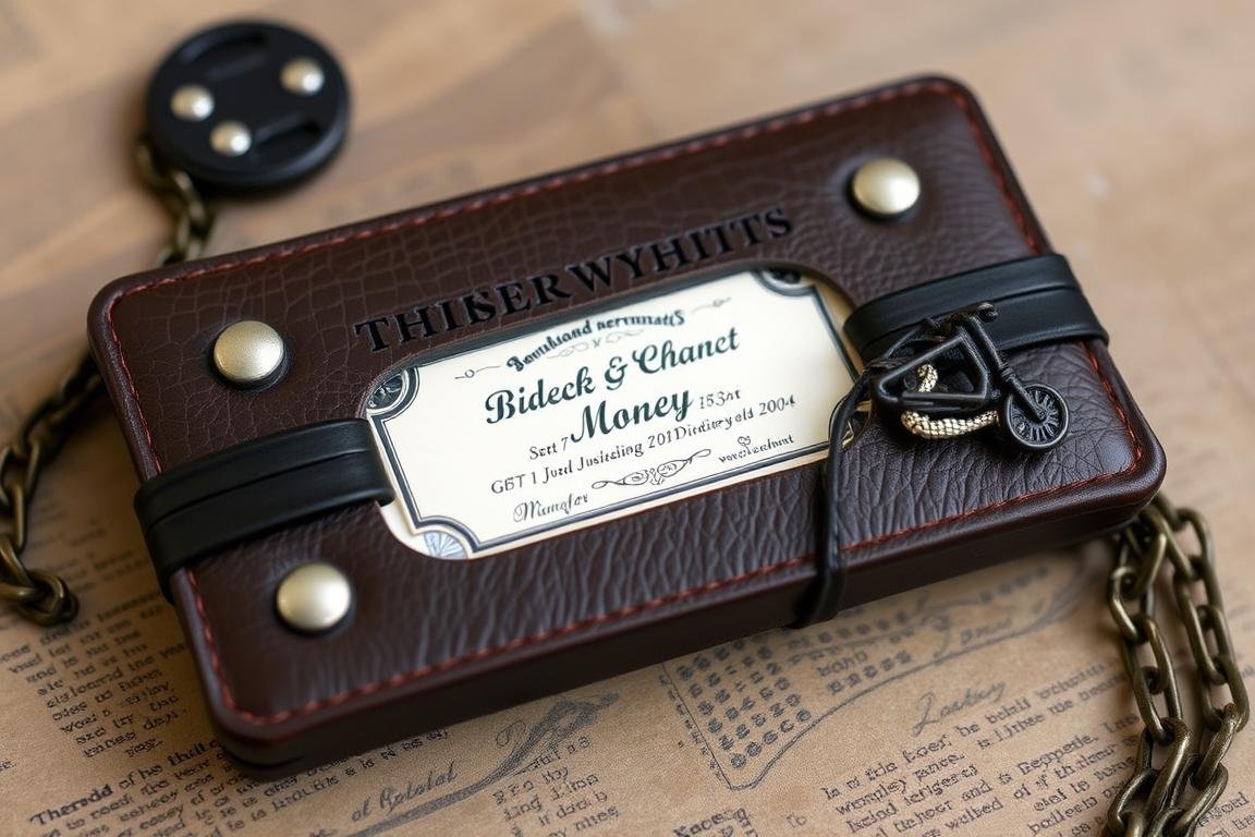 Biker-Style Verpackung für Geldgeschenk Hochzeit Motorrad