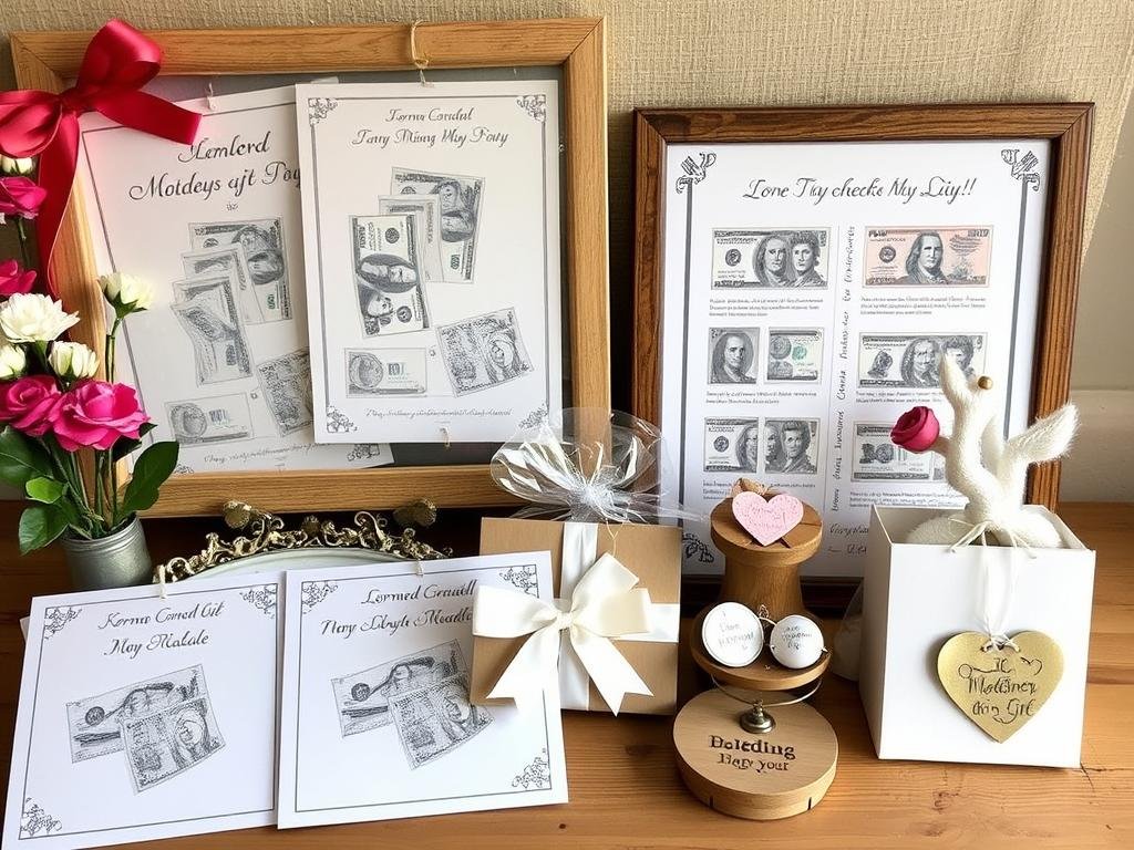 DIY Hochzeitsgeschenke neben Geldgeschenk Hochzeit Vorlagen