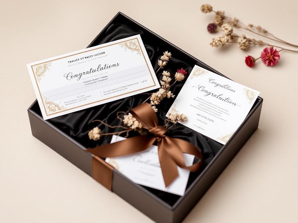 Digitaler Gutschein mit Premium-Präsentation für last minute Geldgeschenk Hochzeit