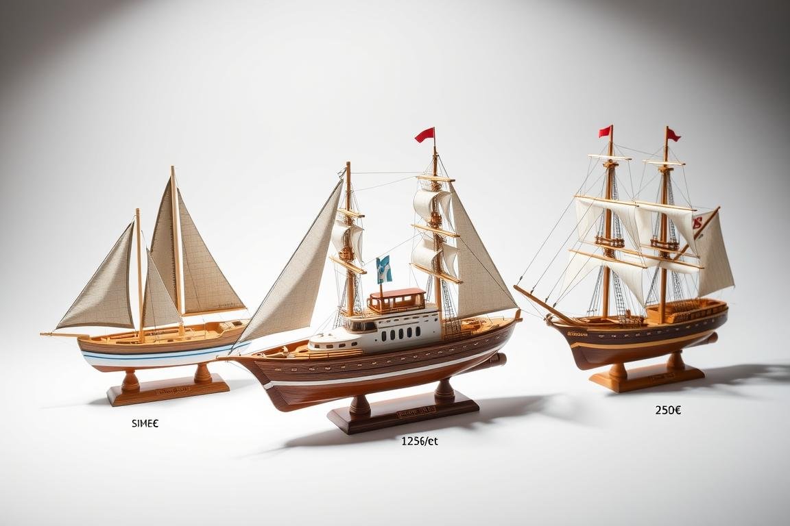 Drei verschiedene Geldgeschenk Hochzeit Schiff Modelle für unterschiedliche Budgets