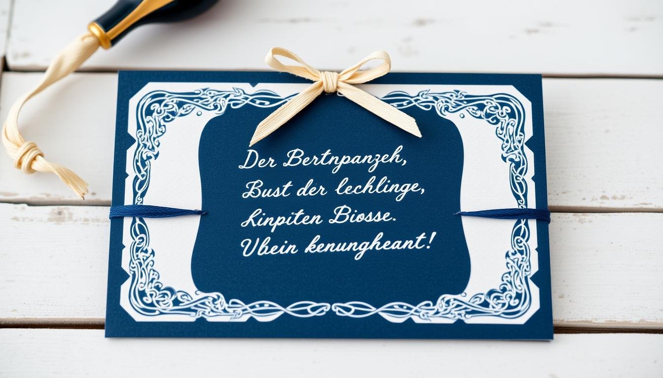 Elegante Karte mit maritimem Spruch zum Geldgeschenk Hochzeit Schiff