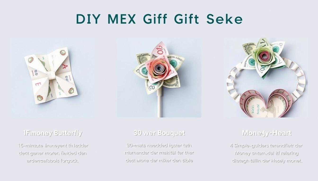 Express-Bastelprojekte für last minute Geldgeschenk Hochzeit mit Zeitangaben