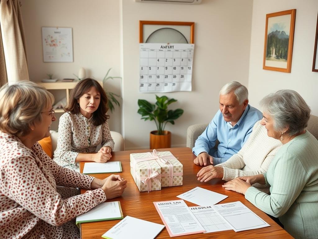 Familie koordiniert Geldgeschenk Hochzeit Familie Beträge