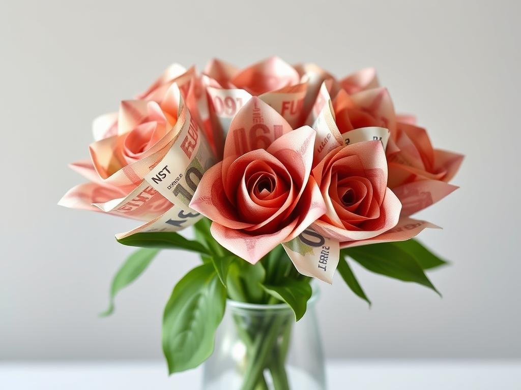 Geldblumen als kreatives Geldgeschenk Hochzeit Geldblumen als kreatives Geldgeschenk Hochzeit