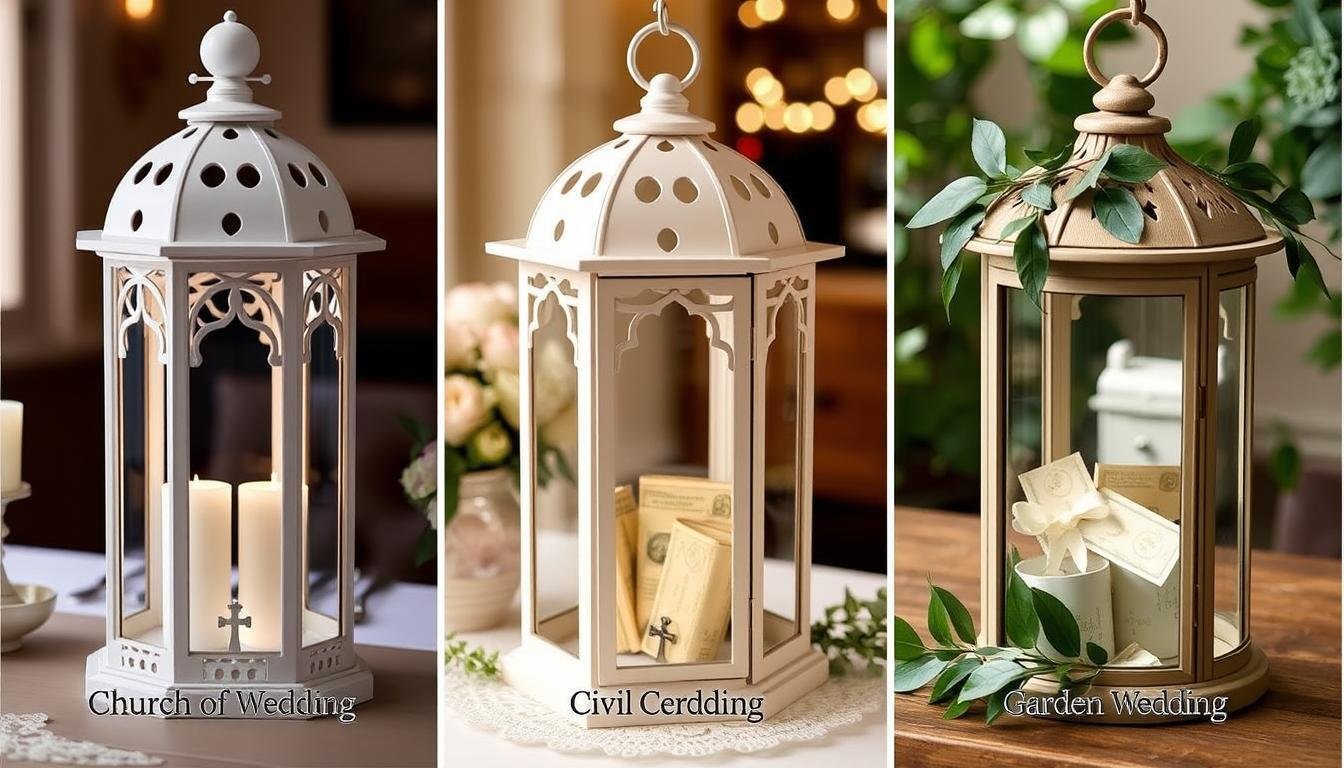 Geldgeschenk Laternen für verschiedene Hochzeitsanlässe: kirchlich, standesamtlich und Gartenfeier
