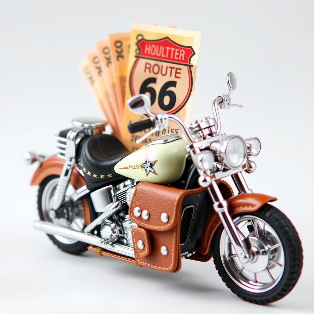Harley-Davidson Stil Geldgeschenk Hochzeit Motorrad