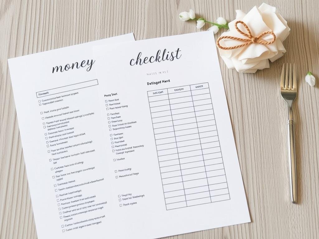 Hochzeitsplanung Checkliste neben Geldgeschenk Hochzeit Vorlagen