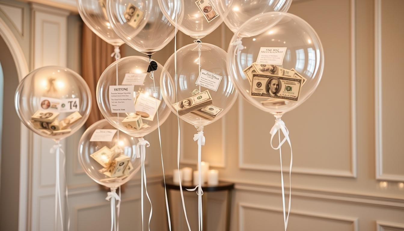 Interaktives Geldgeschenk Hochzeit Ballon mit Rätseln und Hinweisen Interaktives Geldgeschenk Hochzeit Ballon mit Rätseln und Hinweisen