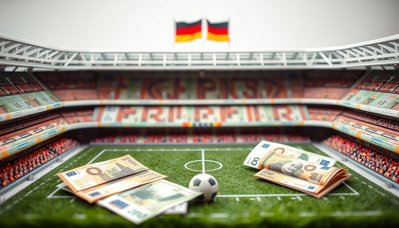 Kreative Integration von Geldscheinen in ein Fußball-Hochzeitsgeschenk