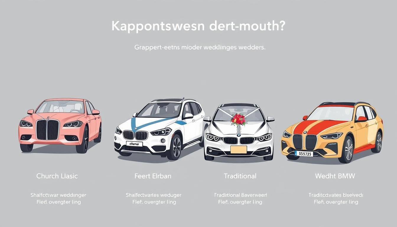 Kulturell angemessene Auto-Motive für verschiedene Hochzeitskontexte