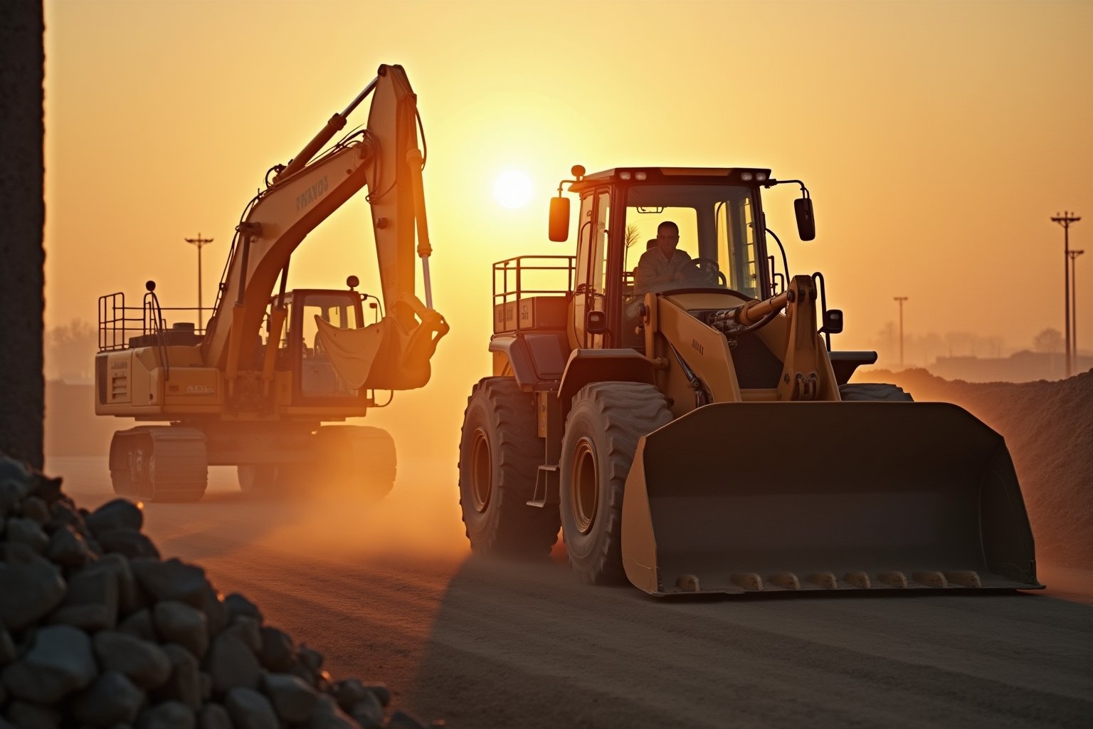Leistungsstarke Maschinen für effiziente Bauarbeiten