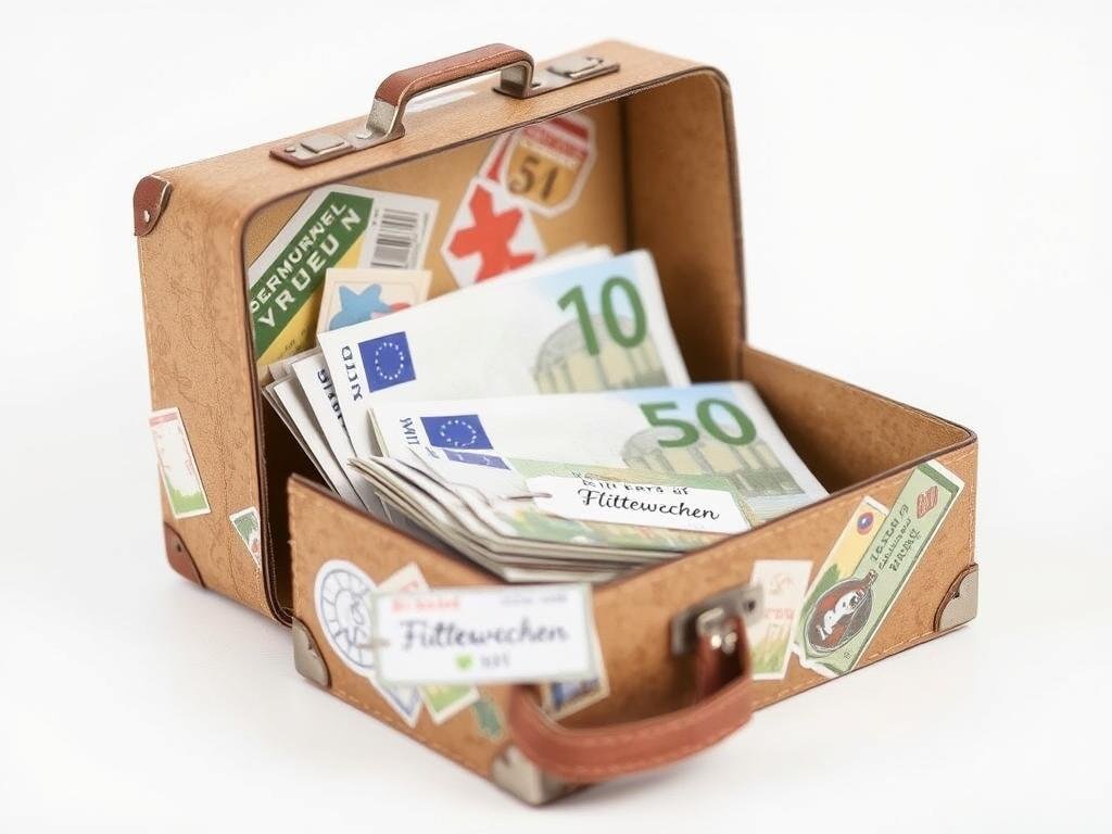 Mini-Reisekoffer als Verpackung Geldgeschenk Hochzeit für Flitterwochen Mini-Reisekoffer als Verpackung Geldgeschenk Hochzeit für Flitterwochen