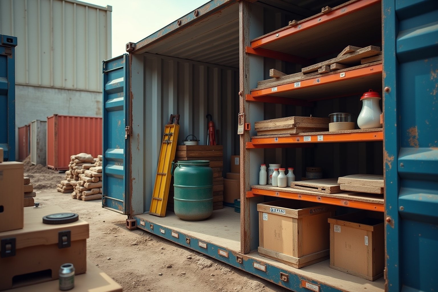 Die Kunst der mobilen Lagerung bei Bauarbeiten