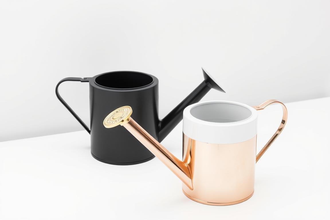 Moderne Gießkanne als Geldgeschenk für eine stylische Hochzeit