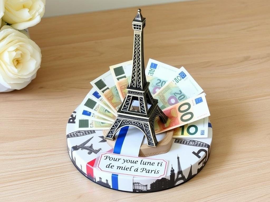 Paris-Geldgeschenk mit Eiffelturm Paris-Geldgeschenk mit Eiffelturm