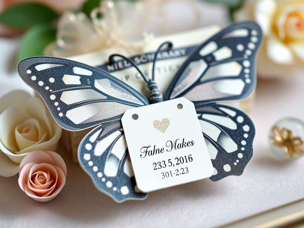 Personalisierte Geldgeschenk Hochzeit Schmetterling mit Namen und Datum Personalisierte Geldgeschenk Hochzeit Schmetterling mit Namen und Datum