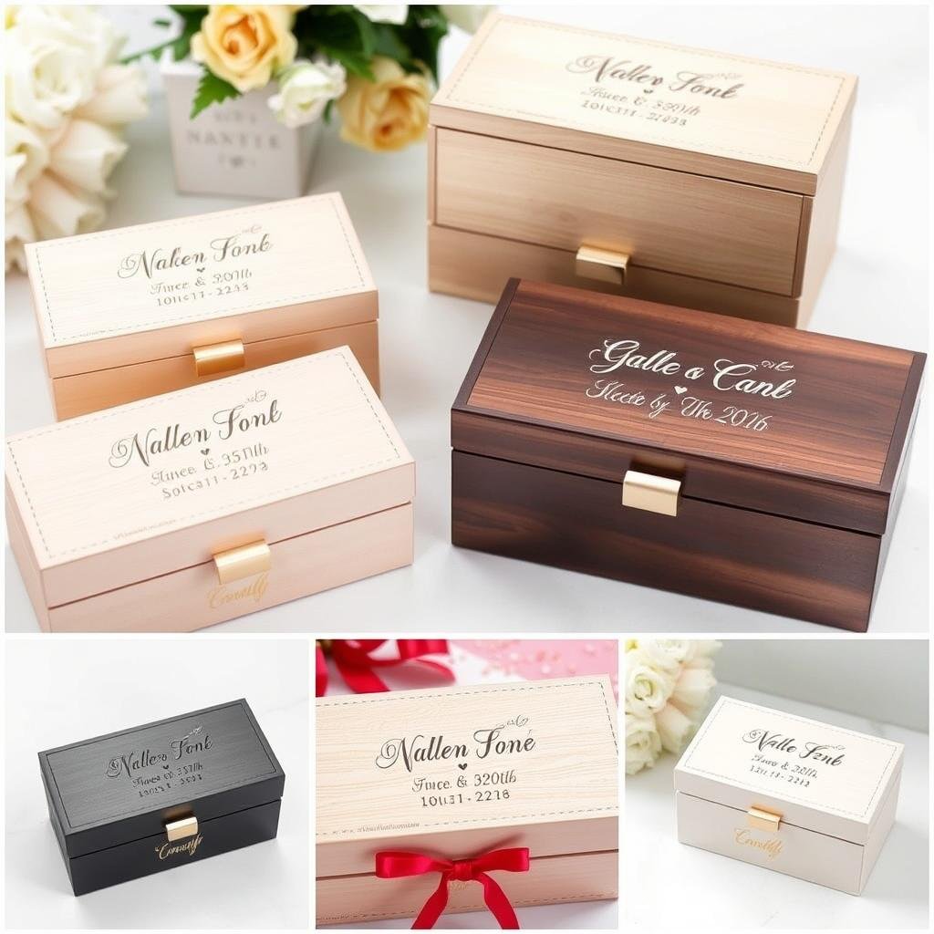 Personalisierte Geldgeschenkboxen für Hochzeiten