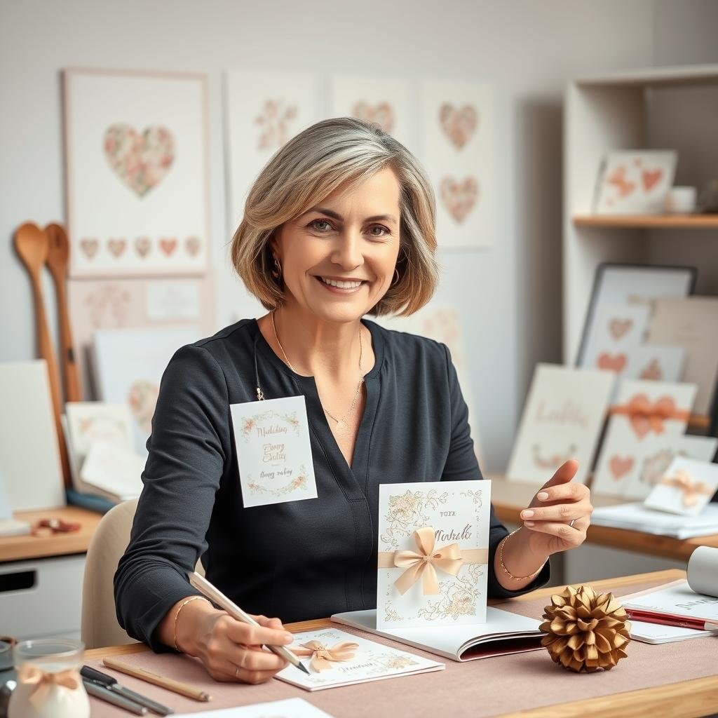 Porträt einer deutschen Kartendesignerin für Hochzeiten Porträt einer deutschen Kartendesignerin für Hochzeiten