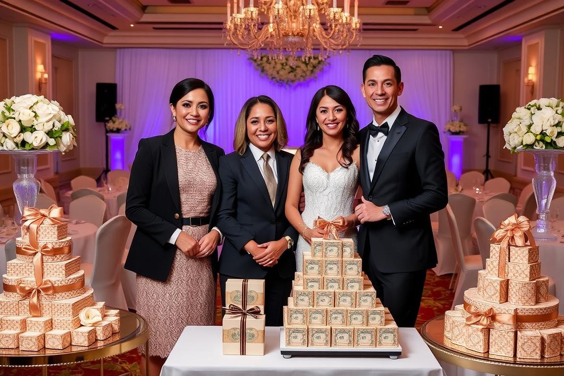 Professionelle Hochzeitsdekorateure geben Tipps für perfekte Geldgeschenk Hochzeit Etagere