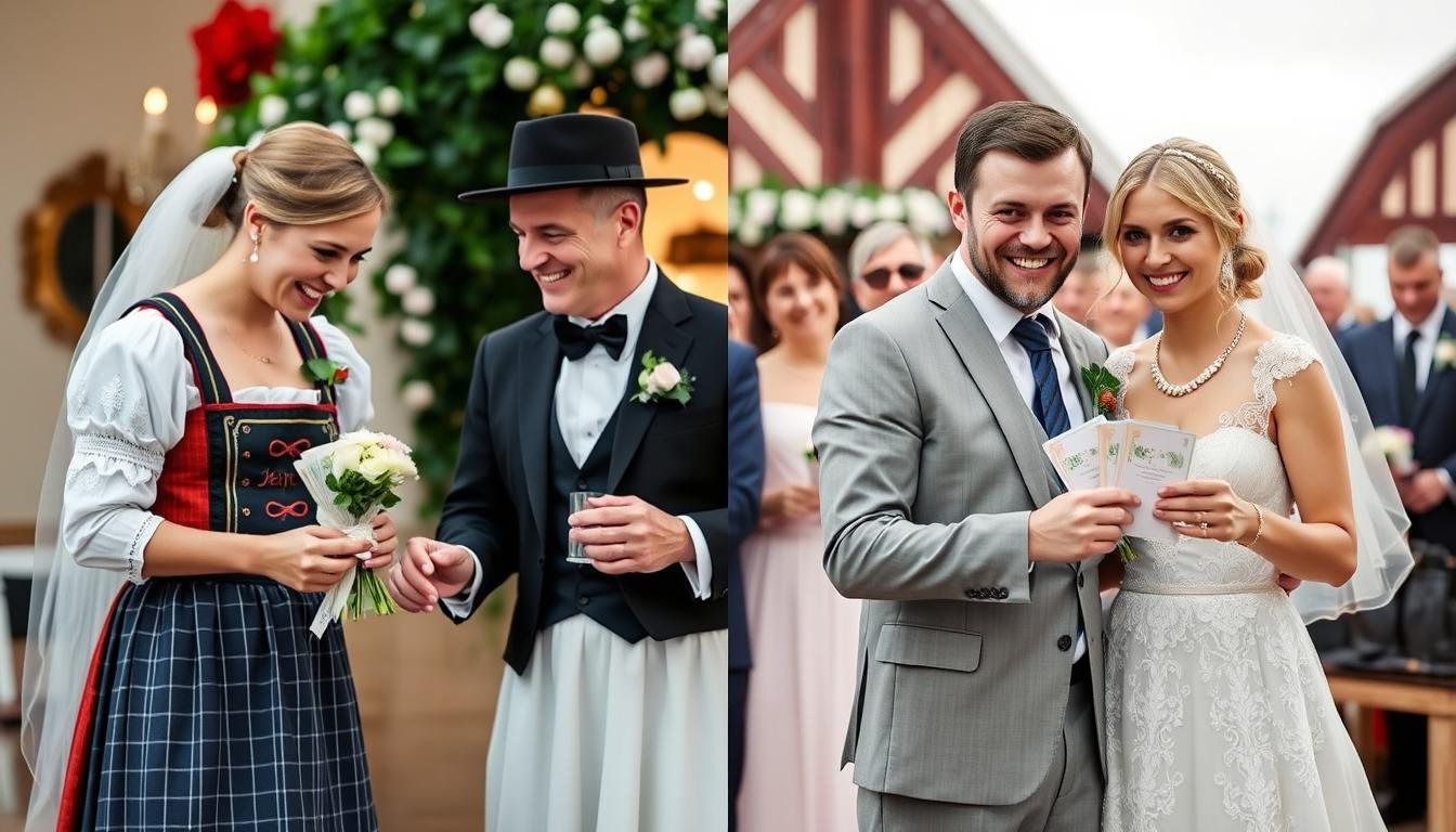 Regionale Hochzeitsbräuche in Deutschland mit Geldgeschenk Hochzeit