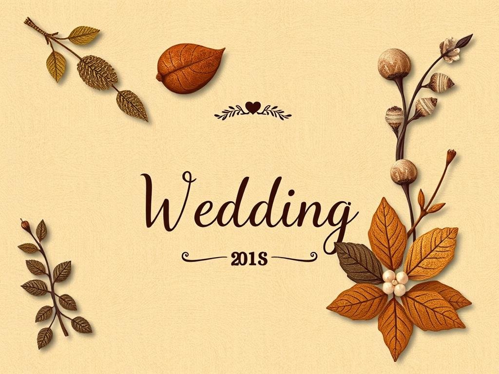 Rustikale Geldgeschenk Hochzeit Vorlage mit Naturmotiven
