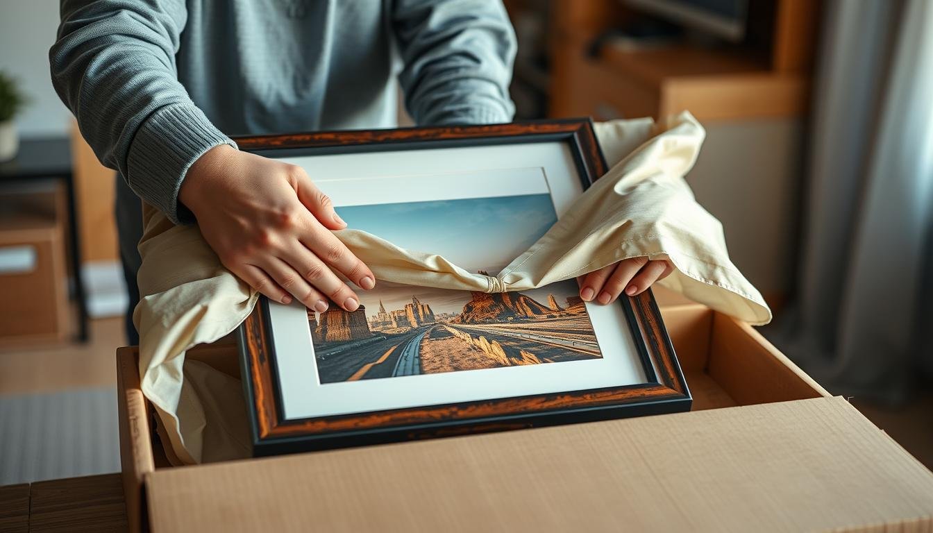 Schritt für Schritt Anleitung Bild verpacken