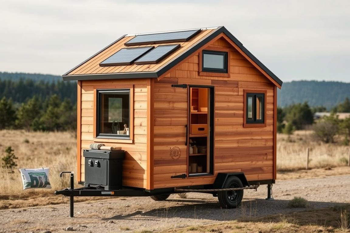 Tiny House Miniatur als Geldgeschenk Hochzeit Hausbau