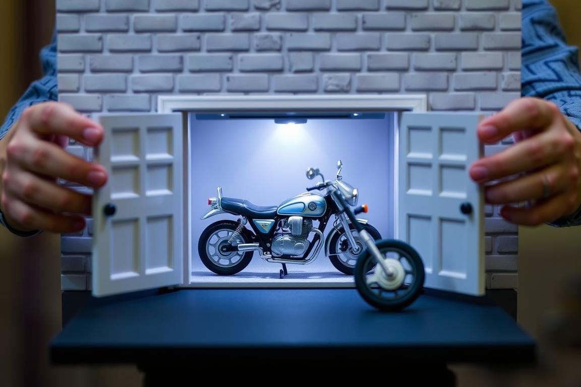Überraschungs-Präsentation für Geldgeschenk Hochzeit Motorrad