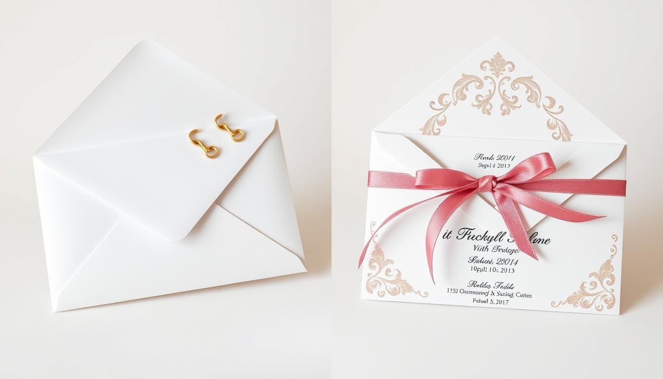 Vergleich zwischen schlichtem und kreativ gestaltetem Geldgeschenk Umschlag Hochzeit