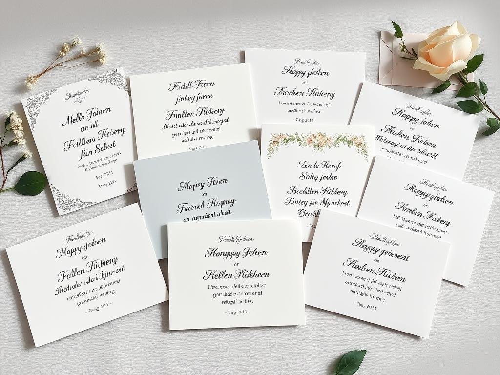 Verschiedene Formulierungen für Geldgeschenk Hochzeit auf eleganten Karten Verschiedene Formulierungen für Geldgeschenk Hochzeit auf eleganten Karten