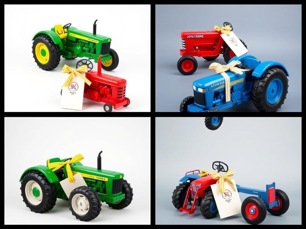 Verschiedene Traktor-Farbschemata für Geldgeschenke