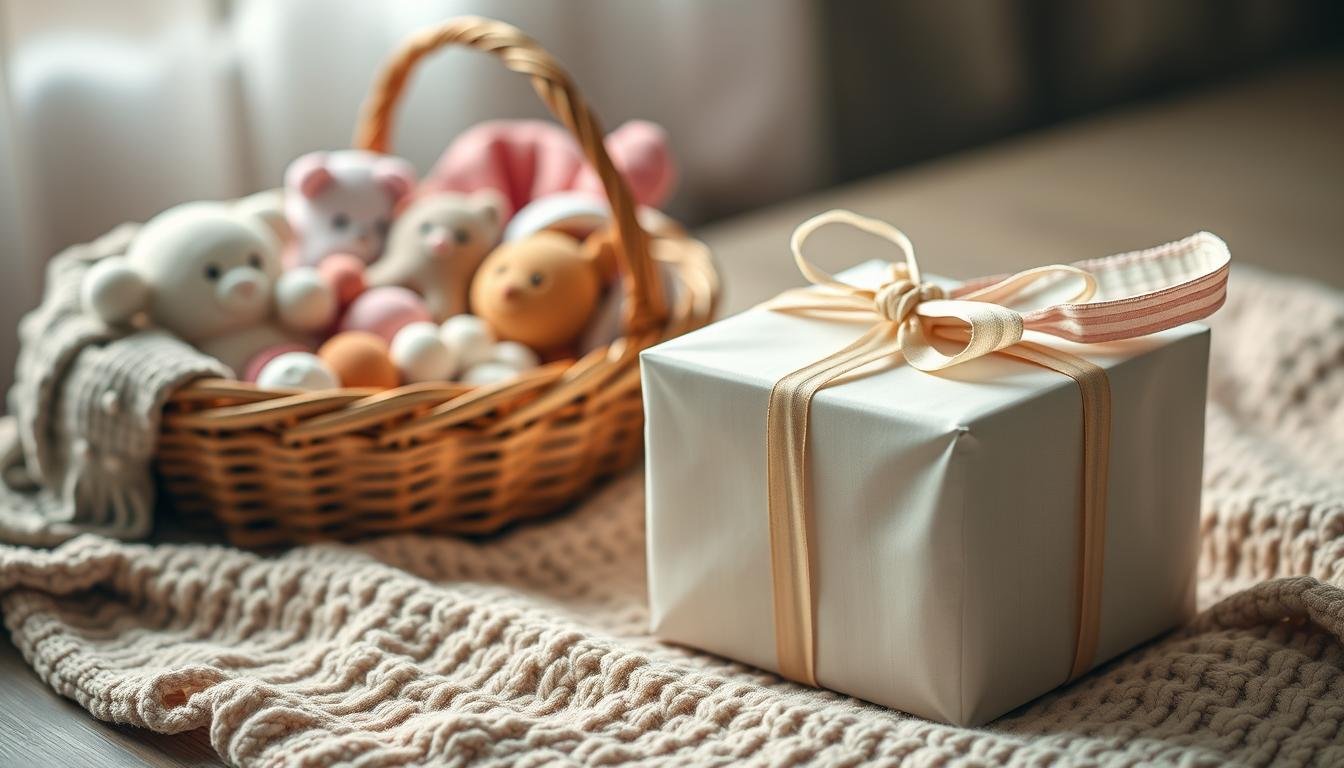 baby geschenk einpacken geschenkbox