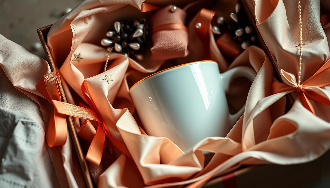 kreative geschenkverpackung tasse