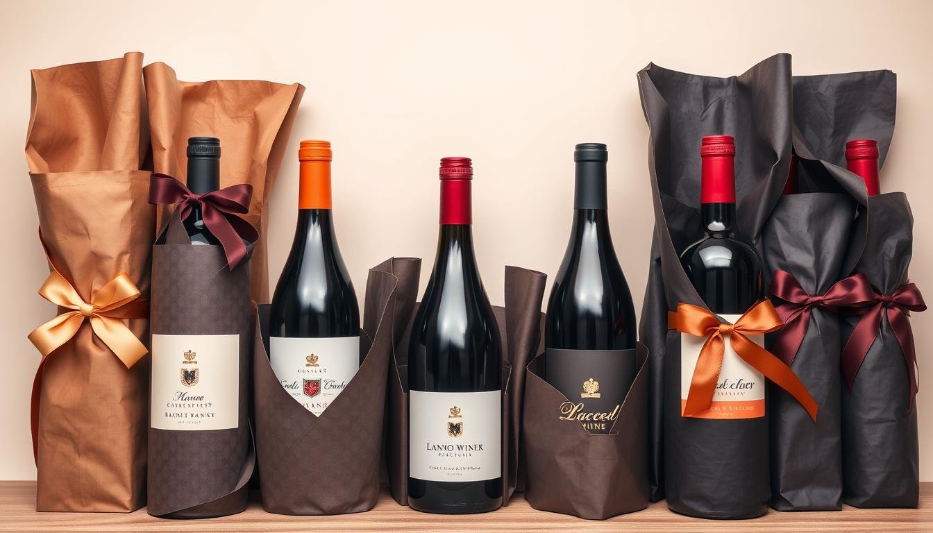 mehrere weinflaschen als geschenk verpacken